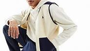Polo Ralph Lauren icon logo borg vest in cream/navy | ASOS