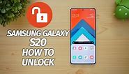 How to Unlock Samsung Galaxy S20 and Use it with Any Carrier