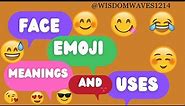 All Face Emoji Meanings | What every Emoji Actually Means | Emoji meanings and uses