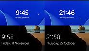 How to change the lock screen clock format in Windows 10 and 11