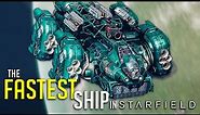 Starfield - The FASTEST SHIP You Can Build - How To Make This Bounty Hunter Ship