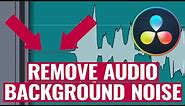 How to Remove Audio Background Noise in DaVinci Resolve 17: NOISE REDUCTION