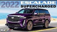 2022 Cadillac Escalade V Blackwing Supercharged render with 6.2 L V8 Engine from CTS V-Series