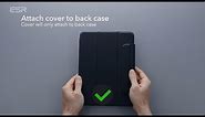 ESR iPad Rebound Hybrid Case 360 Install Guide