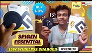 Spigen Essential 15W Max Wireless Charger Unboxing & Review. | Made in INDIA!!