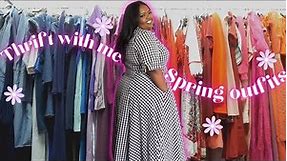 Affordable THRIFT WITH ME plus size *Spring outfits* shopping haul