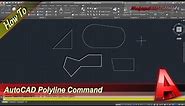 AutoCAD Polyline Command Tutorial For Beginner