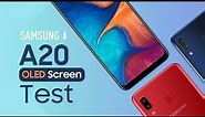 Samsung A20 OLED Screen Test