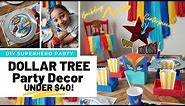 DIY Superhero Party Decorations from Dollar Tree under $40!