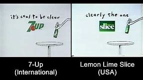 7-Up / Slice - "Fido Dido" commercial side-by-side comparison