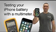 iPhone Battery Testing with a Multimeter and Fast Charge Activation Circuit Board