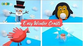 5 Easy Winter Crafts For Kids | DIY Winter Art Projects