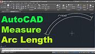 AutoCAD Measure Length of Arc