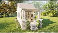 Beautiful Tiny House with Bedroom Loft Design Idea 3x6 Meters (18 Sqm) ( 200 Sqft )