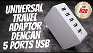 5 Ports USB Charger with Universal Travel Adapter [UNBOXING & REVIEW]