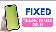 How to Fix iPhone 13 Pro and 13 Pro Max Yellow Screen of Death