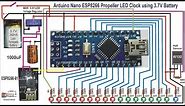 How to Power Arduino Nano ESP8266 with 3.7V Battery