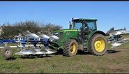 John Deere 6190R ploughing w/ Överum FX front Mounted Plough & Överum DX 4-furrow plow | Special