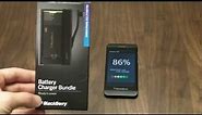 BlackBerry Z10 Battery Charger Bundle Unboxing and Hands On