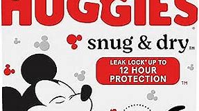 Huggies Size 6 Diapers, Snug & Dry Baby Diapers, Size 6 (35+ lbs), 124 Count (2 packs of 62), Packaging May Vary