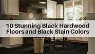 10 Stunning Black Hardwood Floors and Black Stain Colors
