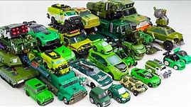 Green Color Transformers Carbot Tobot Megatron Tank Army 40 Vehicles Transformation Robot Car Toys