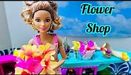 SPRING FLOWERS - Barbie Flower Shop PLAY DOUGH - fun - create - flowers - colours