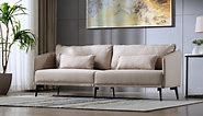 Modern Beige 3 Seater 74 inch Sofa Couch