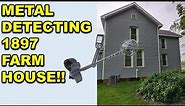 Metal Detecting an 1897 Indiana Farm House!! Minelab X Terra Pro