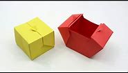 Origami Box Folding | How to Make Beautiful Origami Box with Paper