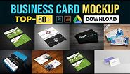 Business card mockup free download Photoshop 50+ PSD Files