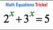 Math Equations Tricks | A Magic Algebra Problem