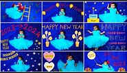 Happy new year baby photoshoot | new year baby photoshoot 2024 | new year baby photoshoot at home