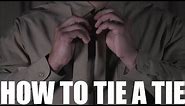How to Tie a Military Tie