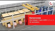 Konecranes Die Gripper Crane with WMS 1: 5 + 5 3D animation