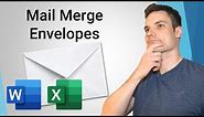 How to Mail Merge Envelopes - Office 365