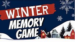 Winter Words - Winter Memory Game - Winter Vocabulary