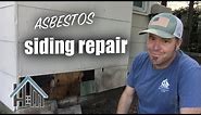 How to replace asbestos siding, without asbestos. Siding repair.