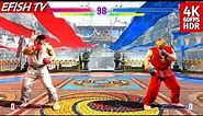 Ryu vs Ken (Lv 8 CPU & Classic Control) - Street Fighter 6 | PS5 4K 60FPS