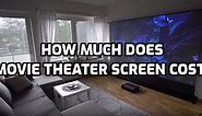 How much does a movie theater screen cost - Guide - WeaveMyMat