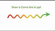 How to draw a Curve Line in ppt #draw bell curve#sine wave in powerpoint