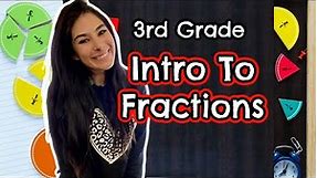 3rd Grade Intro To Fractions / Common Core Math // What is a fraction