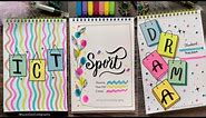 7 DIY Front Page Ideas #2 | Assignment Front Page & Notebook Cover Design | For School Project
