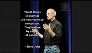 Steve Jobs Teamwork & Success