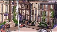 New York Brownstone Townhouses | The Sims 4 Speed Build