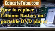 How to replace lithium battery on Philips portable DVD player for less than $8