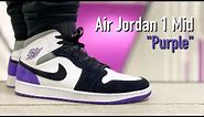 AIR JORDAN 1 Mid "Se Purple" I On Feet
