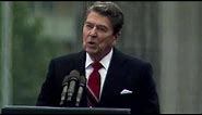 Reagan's famous words: "Tear down this wall"