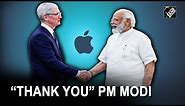 “An absolute delight…” PM Modi meets Apple CEO Tim Cook