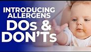 Don't make these mistakes introducing "The Big 9" FOOD ALLERGENS to your baby (starting solids)